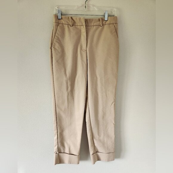 ZARA | Elegant Trousers Pants Beige Sz SMALL - Picture 2 of 5